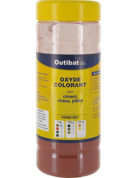 Colorant ciment synthétique rouge foncé 1kg