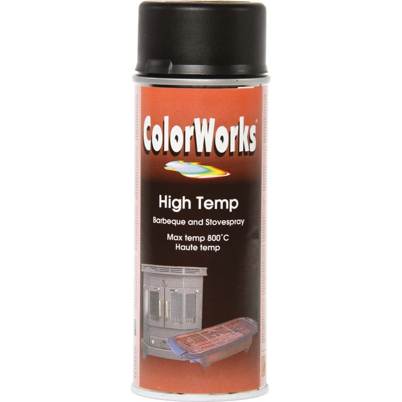 Peinture haute température aérosol 400ml h temp noir