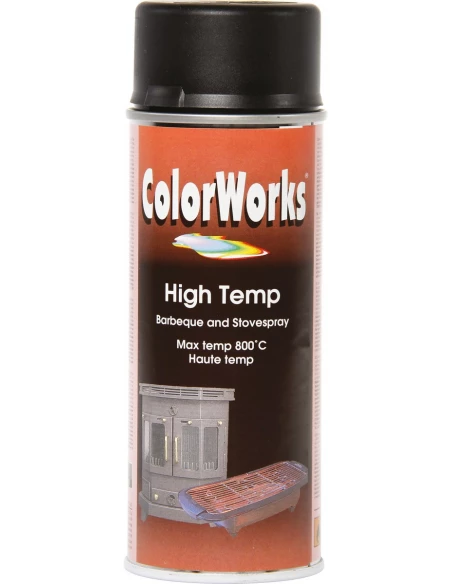 Peinture haute température aérosol 400ml h temp noir