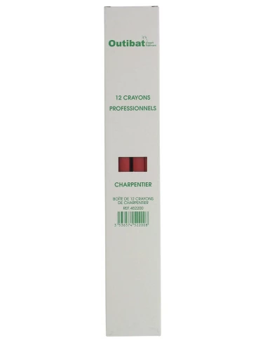Crayon charpen bte/12 rouge