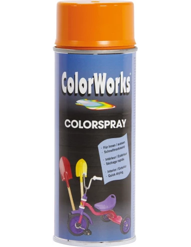 Peinture brillante aérosol 400ml orange