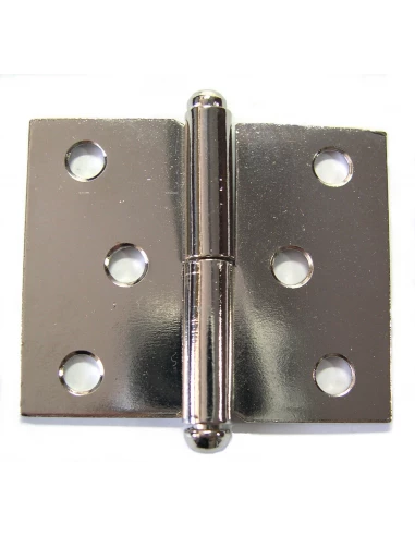 Paumelle de meuble acier nickelé gauche 40 x 50 h x l (mm) 2 pce(s)