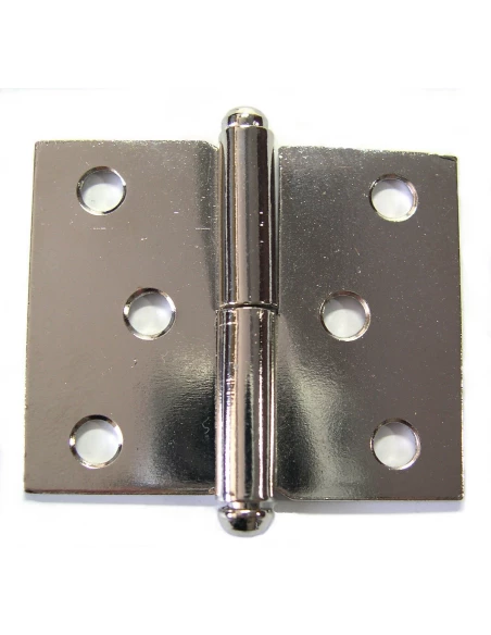 Paumelle de meuble acier nickelé gauche 40 x 50 h x l (mm) 2 pce(s)