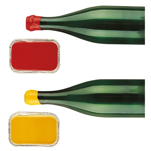 Cire à cacheter en barquette 250 g rouge - DUHALLE