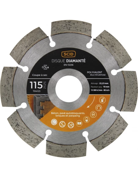 Disque polyvalent milieu de gamme 115 22,23