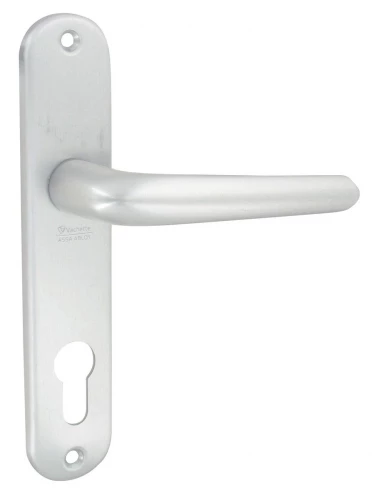 Ensemble aluminium anodisé argent mondial clé i - cylindre