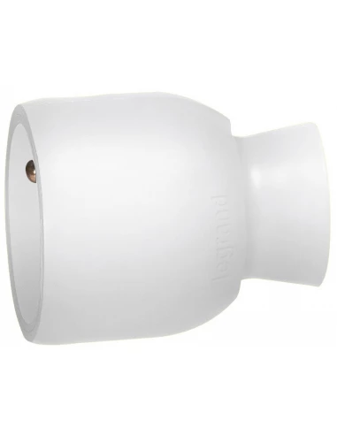 Fiche plastique 2p+t 16 a femelle sortie du cable par l'arrière