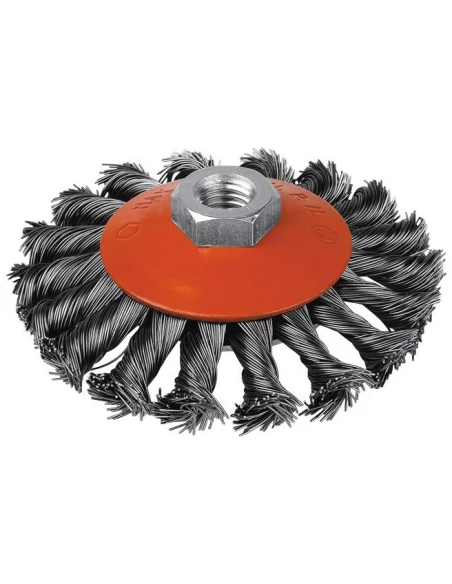 Brosse cuvette mèches acier torsadées 115 12500