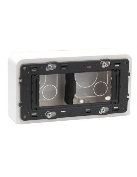 Cadre blanc avec support 40 2 x 2 horizontaux