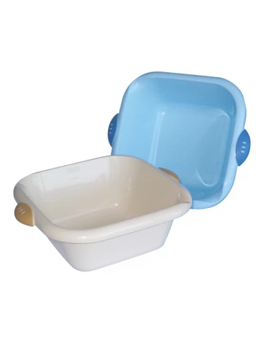 Cuvette blanche carrée bimatière 5 litres - LAGUELLE