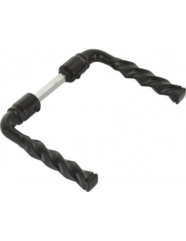 Béquille Double Torsion Alu Noir Robustesse et design moderne - Générique