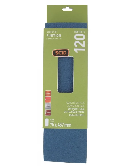 Bande sans fin 75 x 457 mm 120 2