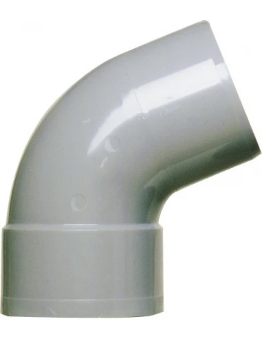 10 Raccord coudé à 67°30 d'évacuation - PVC - Simple emboîture - Mâle / Femelle 40mm