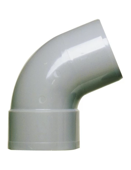 10 Raccord coudé à 67°30 d'évacuation - PVC - Simple emboîture - Mâle / Femelle 40mm