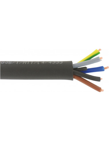 U-1000 r2v noir 2,5 mm² couronne 50 m 5g 2,5 mm²