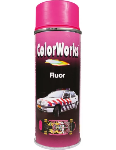 Peinture fluorescente aérosol 400ml fluo rose