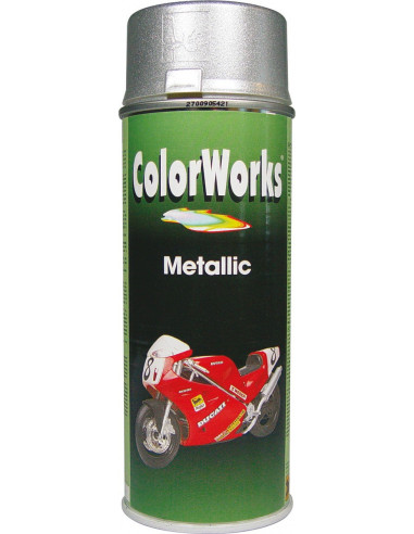 Peinture métallisée aérosol 400ml  metal arge - 8711347009220 - Colorworks - 600936