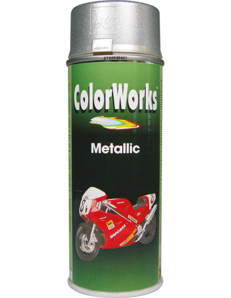 Peinture Aérosol Argent Métal Finition Métallique Brillante - Colorworks