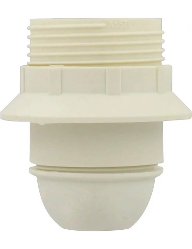 Douille e27 plastique raccord ø 10 mm blanc