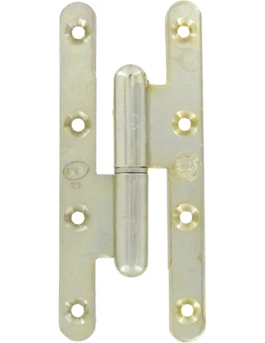 Paumelle menuiserie bois bout rond la loutre sedan® bg gauche 140 x 60