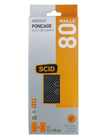 Patin Abrasif Maille G80 Abrasif maille durable, grain 80 pour ponçage - SCID