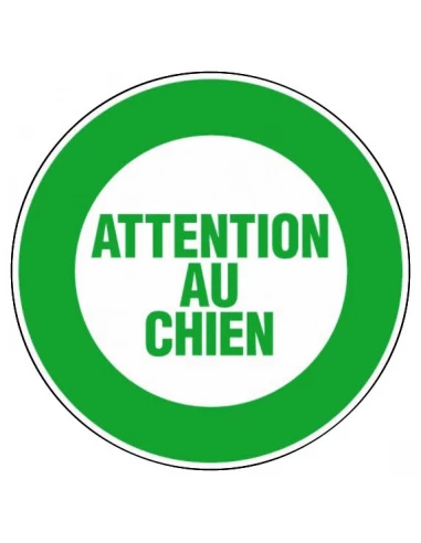 Disque plastique ø 30 cm attention au chien