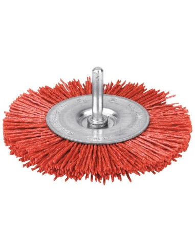 Brosse circulaire nylon rouge 75 4500