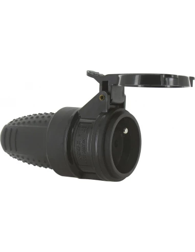 Fiche prise de courant Caoutchouc Étanche Ip44 2p+t 16 A - Femelle - Dhome