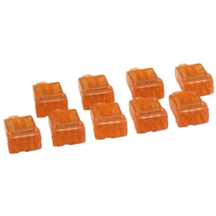 Borne de connexion nylbloc 3 orange 9