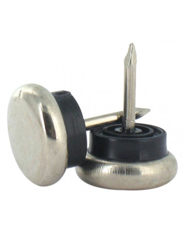 Patin nickelé à clouer 18 ø mm 4 pce(s) - 3600074809294 - PVM - 480929