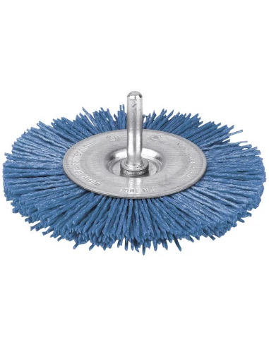 Brosse circulaire nylon bleu 75 4500