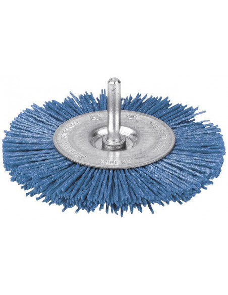 Brosse circulaire nylon bleu 100 4500