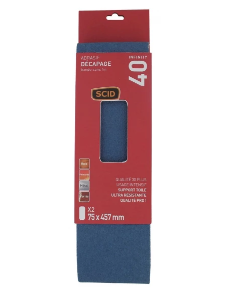 Bande sans fin 75 x 457 mm 40 2