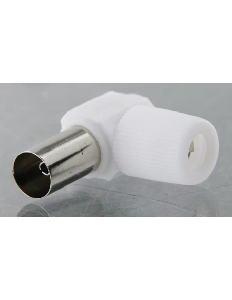 Fiche Coaxiale Coudée Diamètre 9,52 Mm Dhome - Femelle - Diamètre 9,52 Mm