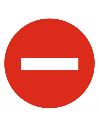 Disque Sens Interdit 30cm Signalisation routière claire et durable - Novap