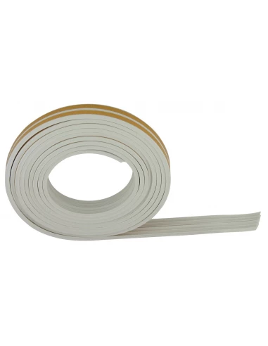 Joint caoutchouc profil e 6m 9mm blanc
