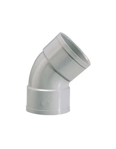 Coude PVC à 45° femelle/femelle 100mm - NOYON ET THIEBAULT