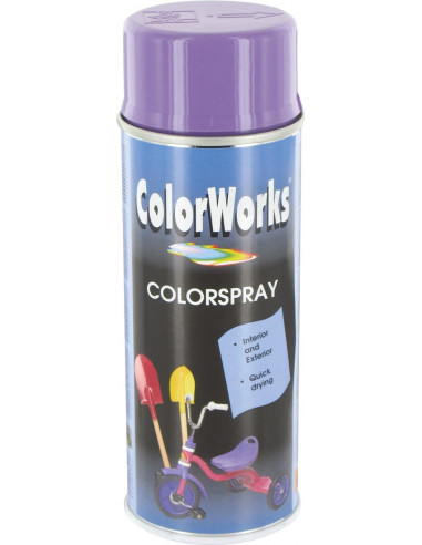 Peinture brillante aérosol 400ml br bleu lil - 8711347008469 - Colorworks - 600905