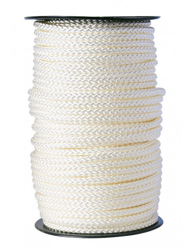 Drisse Nylon Blanc 8mm Nylon Blanc 8mm - Corderies Tournonaises