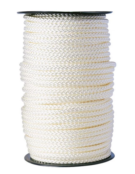 Drisse polyamide tressé blanc 8 x 100