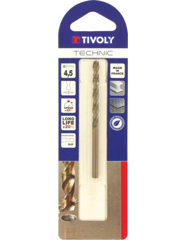 Foret métaux Technic ø4.5mm - TIVOLY