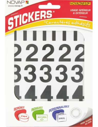 Chiffre adhésif 30 noir