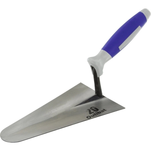 Truelle italienne bi-matière ronde acier 20