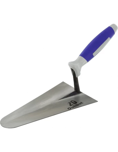 Truelle italienne bi-matière ronde acier 20