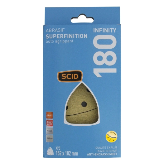 Patin iron auto-agrippant 152 x 102 mm 180 5