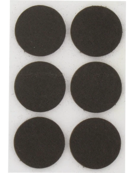 Patin feutre marron adhésif rond ø 28 dim (mm) 6 pce(s)