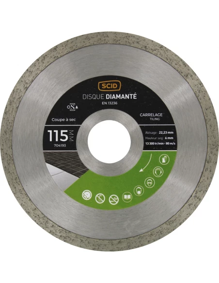 Disque carrelage universel 115 22,23