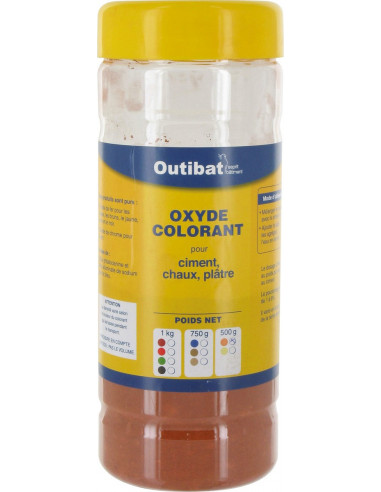 Colorant ciment synthétique orange ocre 500g