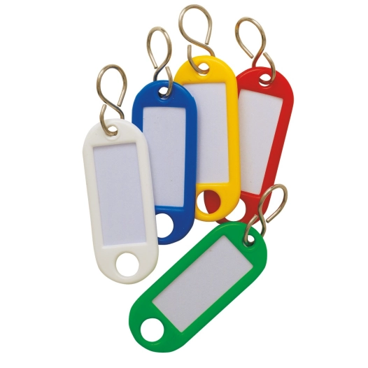 Porte-étiquettes porte clés à fenêtre assorti 100 pièces