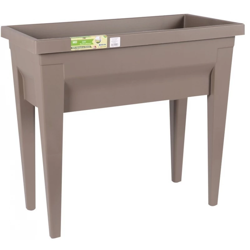 Espace potager sans serre vegetable l x l x h 76 x 38,5 x 68 cm taupe - EDA